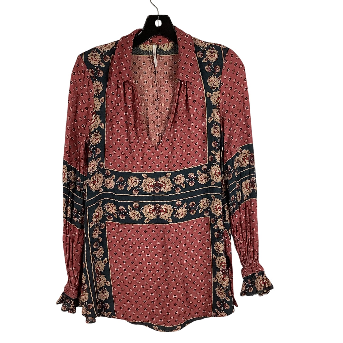 Top Long Sleeve By Free People In Red, Size: Xs