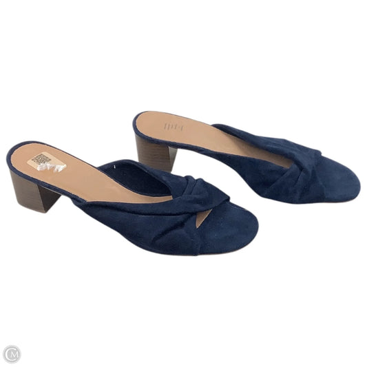 Shoes Heels Kitten By J. Jill In Navy, Size: 9