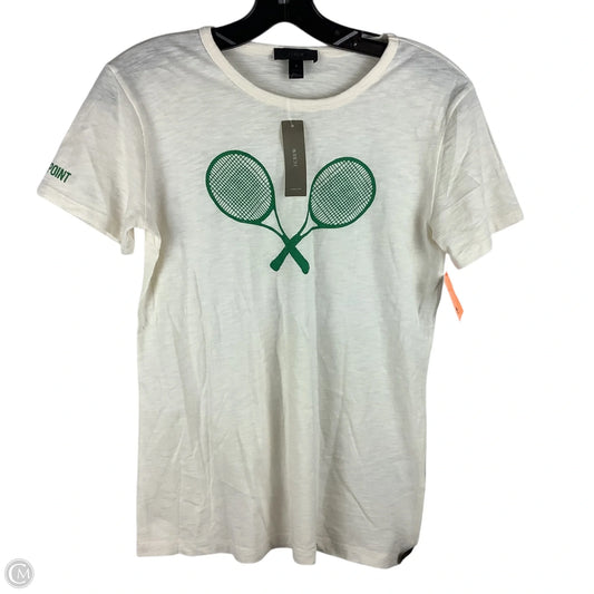 Top Short Sleeve By J. Crew In White, Size: S
