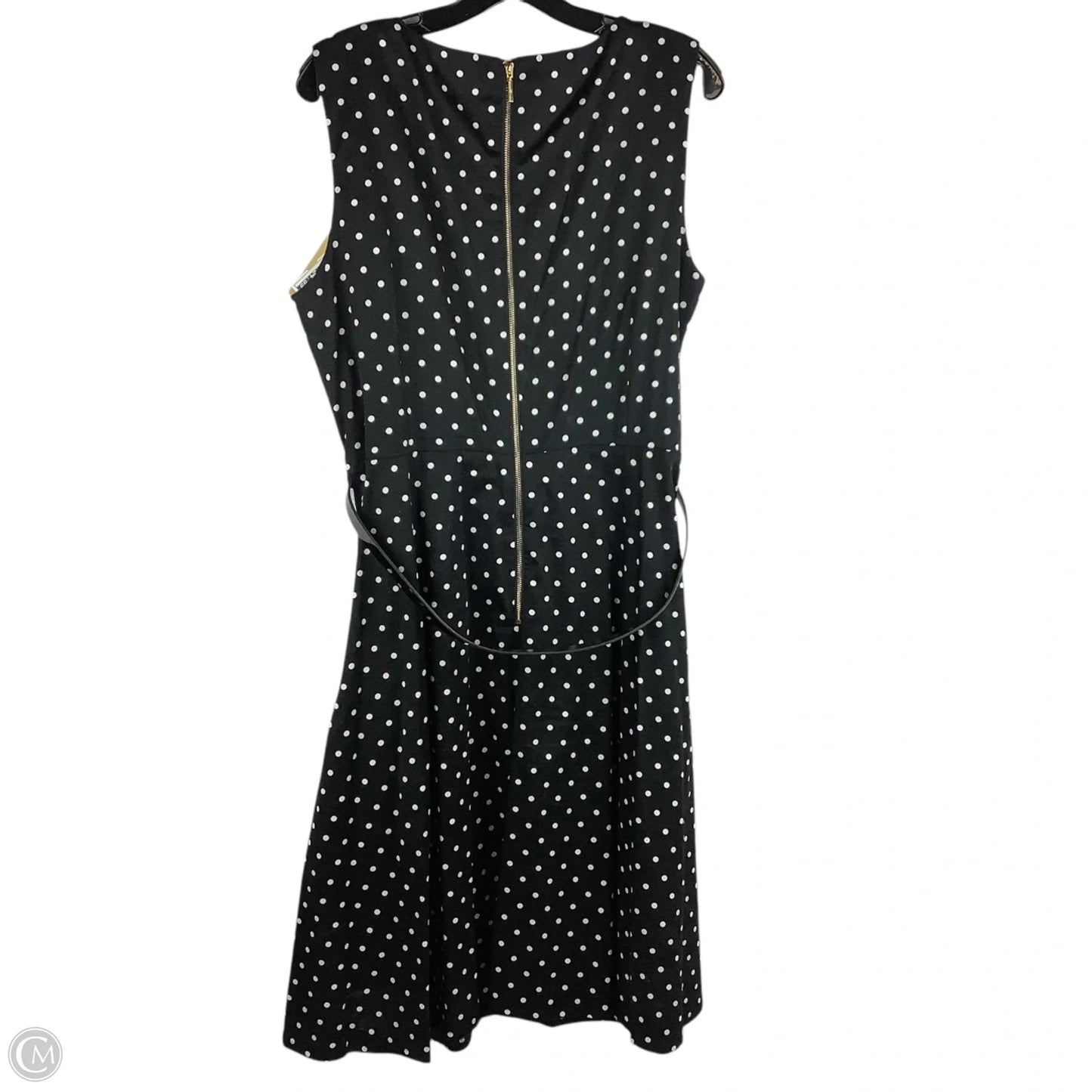 Dress Designer By Karl Lagerfeld In Polkadot Pattern, Size: 16