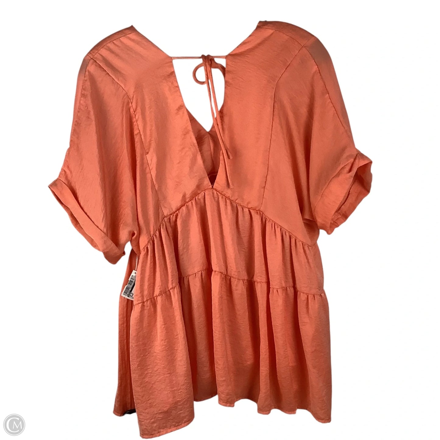 Top Short Sleeve By Entro In Orange, Size: M