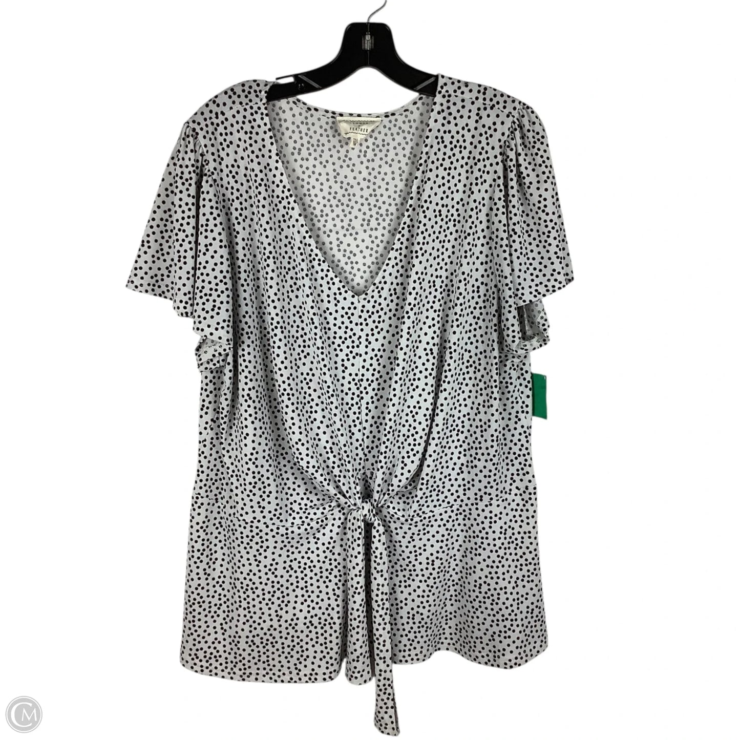 Top Short Sleeve By Clothes Mentor In Polkadot Pattern, Size: Xl