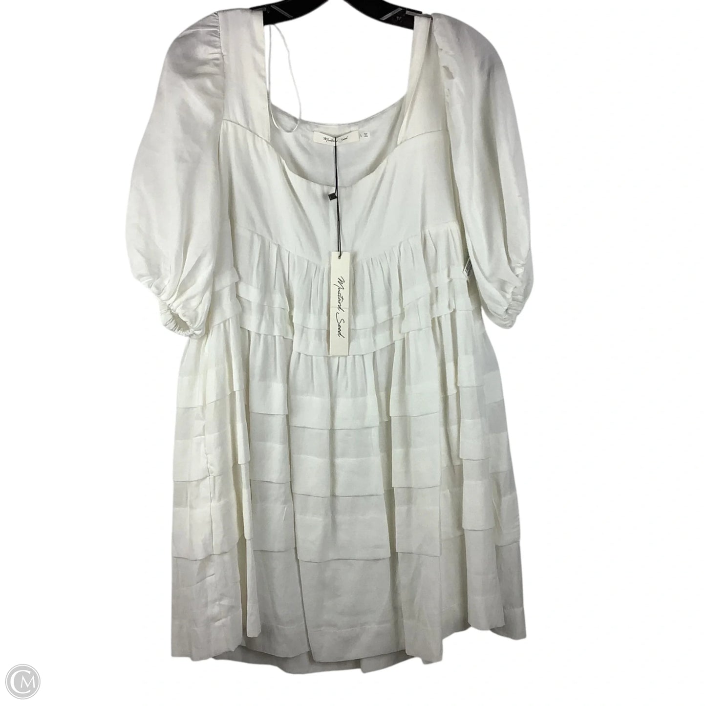 Dress Casual Midi By Mustard Seed In White, Size: L