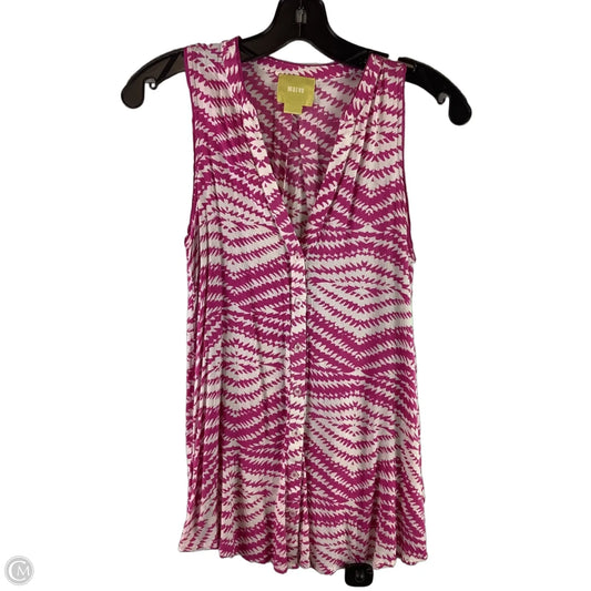 Top Sleeveless By Maeve In Pink, Size: 4