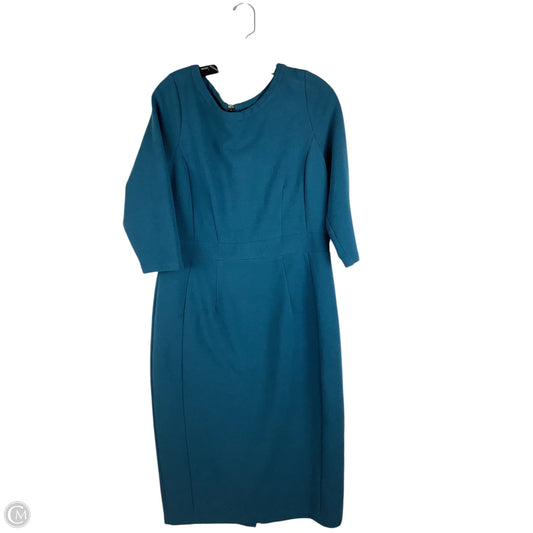 Dress Casual Midi By Boden In Blue, Size: 12