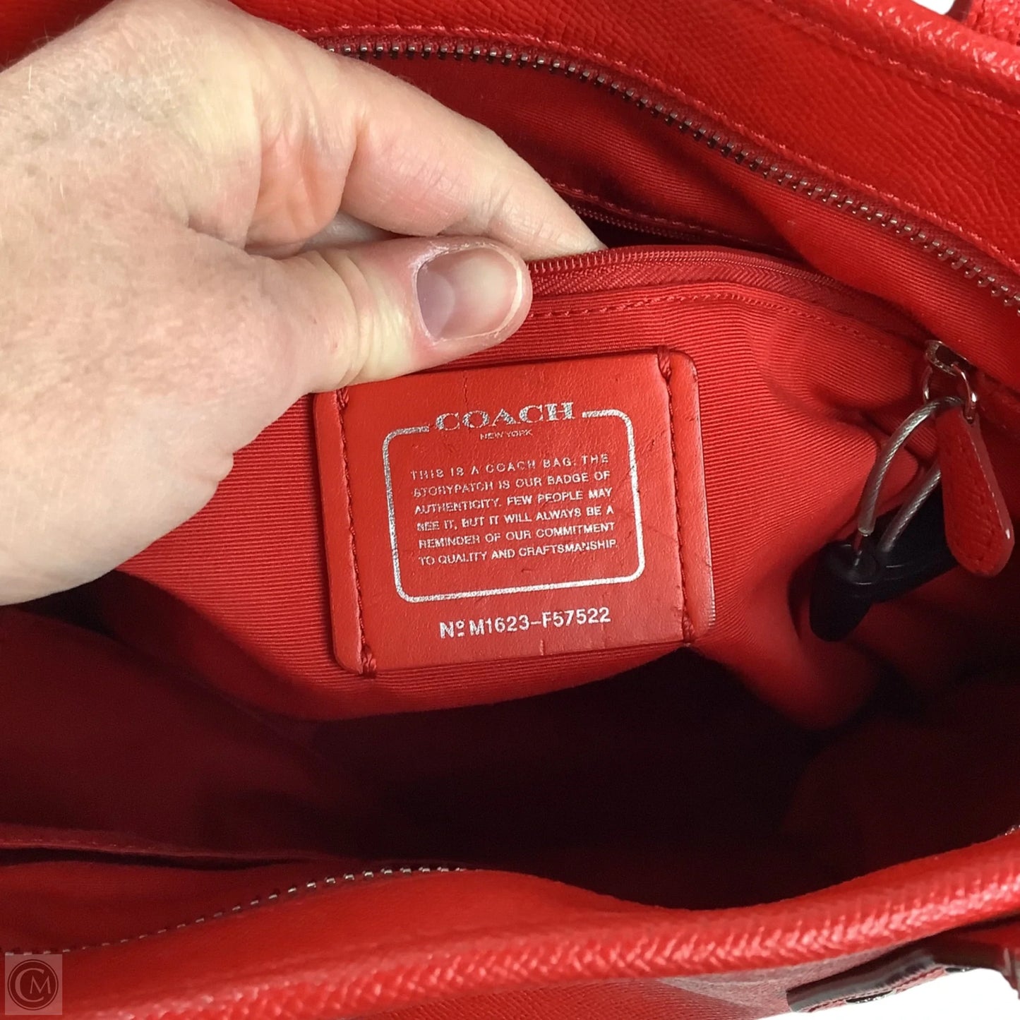 Handbag Designer By Coach, Size: Medium
