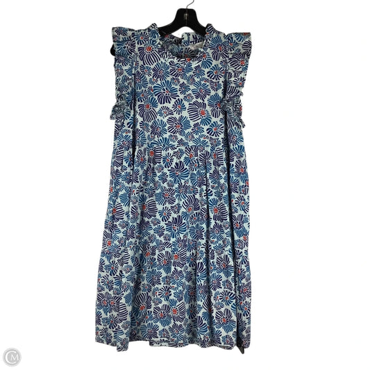 Dress Casual Midi By Clothes Mentor In Blue, Size: L