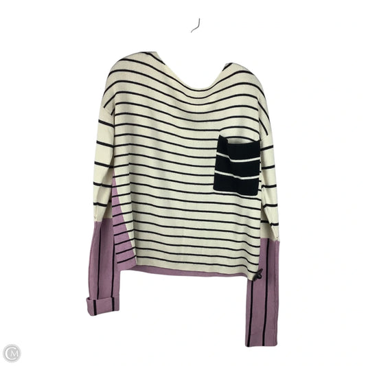 Sweater By Anthropologie In Striped Pattern, Size: M