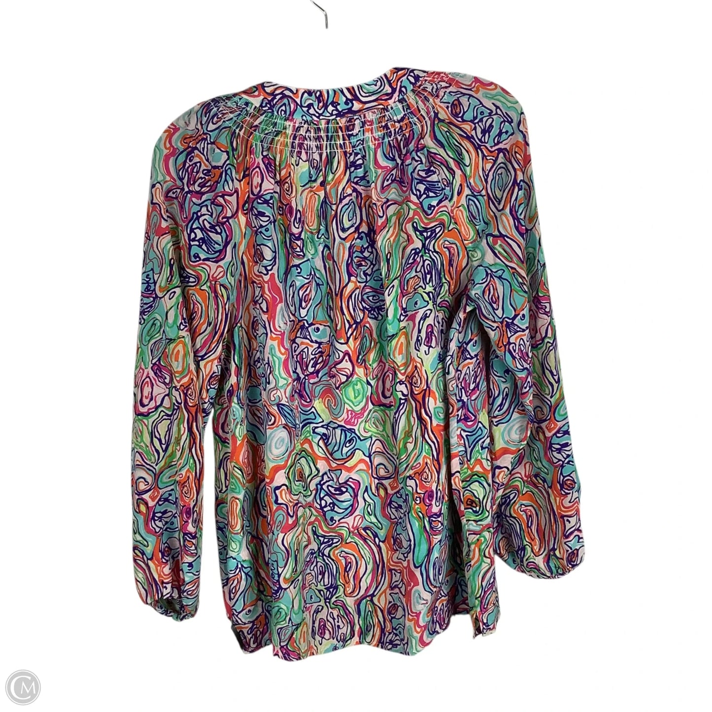 Top Long Sleeve Designer By Lilly Pulitzer In Multi-colored, Size: M