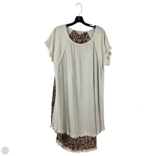 Dress Casual Short By Umgee In Cream, Size: Xl