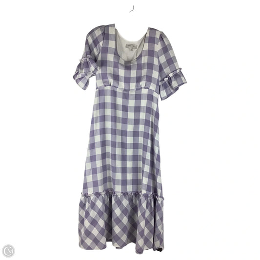 Dress Casual Maxi By Hayden La In Checkered Pattern, Size: S