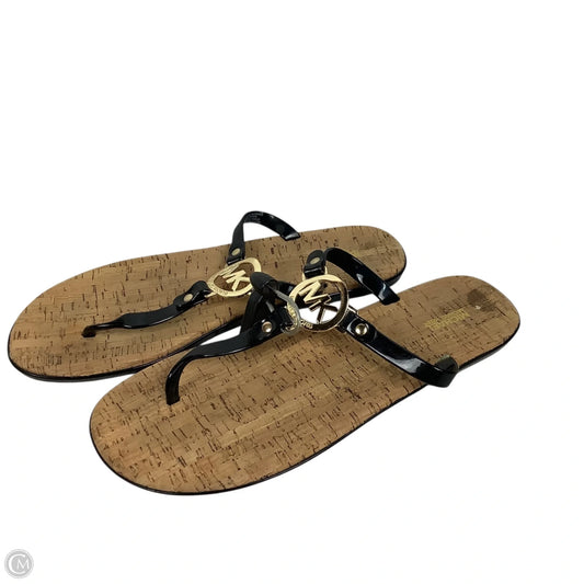 Sandals Flats By Michael By Michael Kors In Black, Size: 11