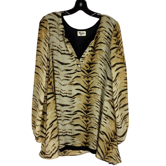 Top Long Sleeve/tunic/dress By Show Me Your Mumu In Animal Print, Size: L