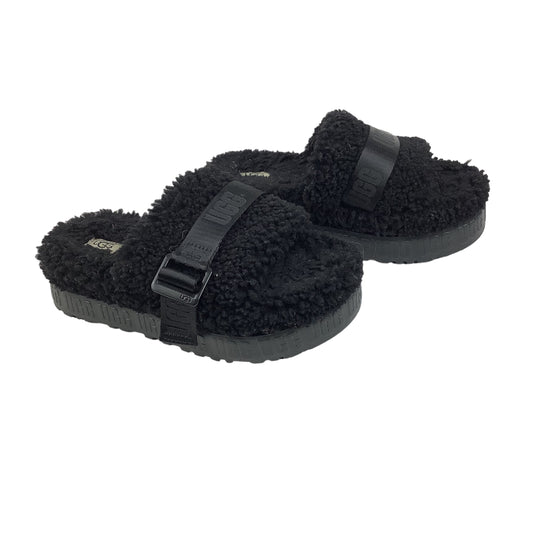 Black Slippers Designer Ugg Size 7