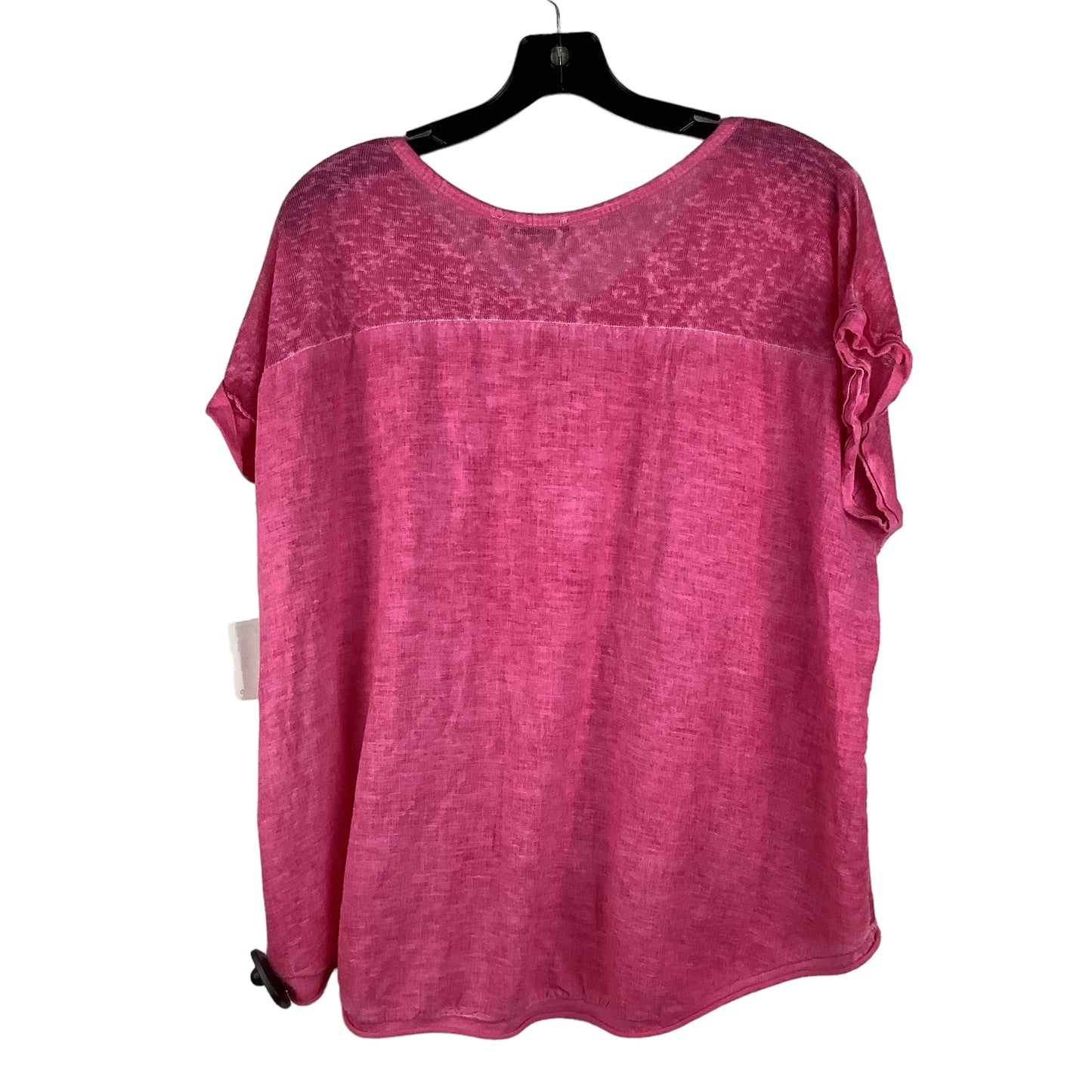 Top Short Sleeve By Kaktus In Pink, Size: L