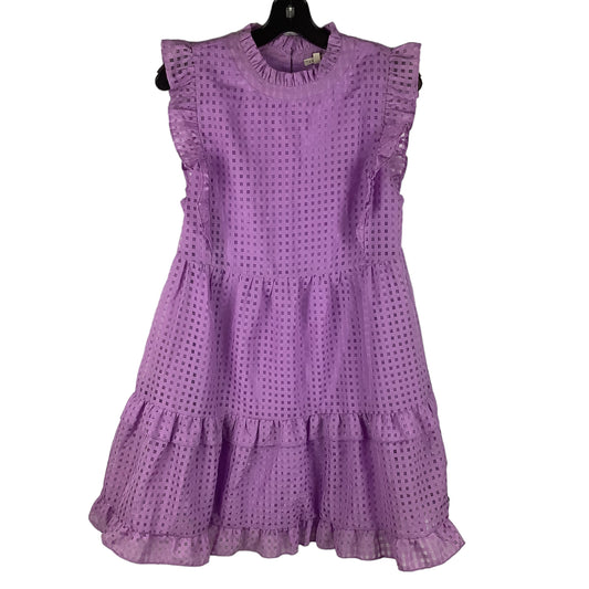 Purple Dress Casual Short Jodifl, Size S