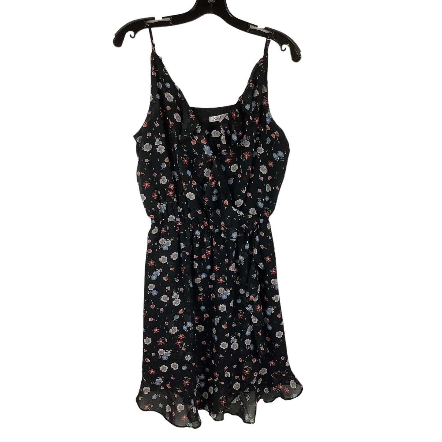 Floral Print Dress Casual Midi Joy Joy, Size M