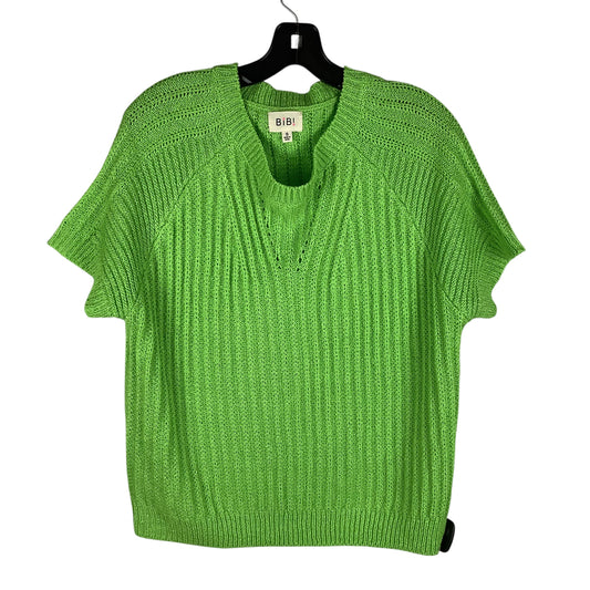 Top Short Sleeve By Bibi In Green, Size: S