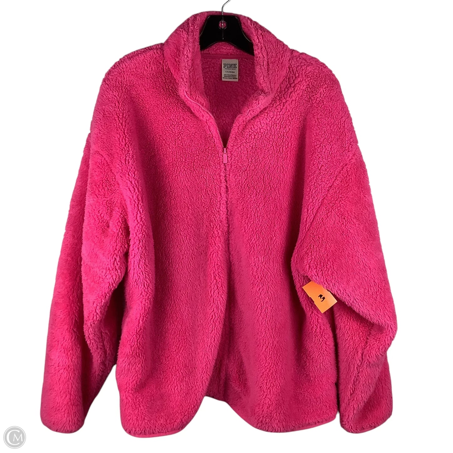 Jacket Faux Fur & Sherpa By Pink In Pink, Size: L