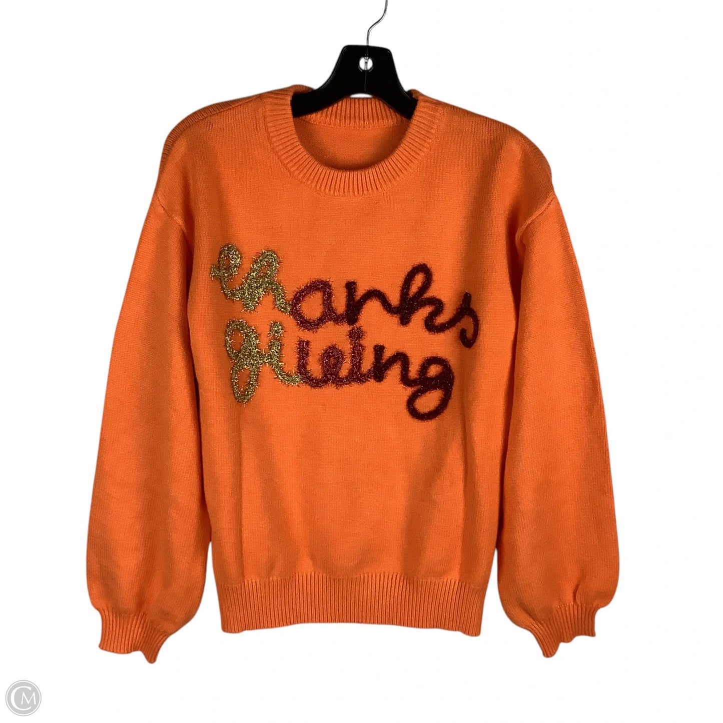Sweater By Clothes Mentor In Orange, Size: S