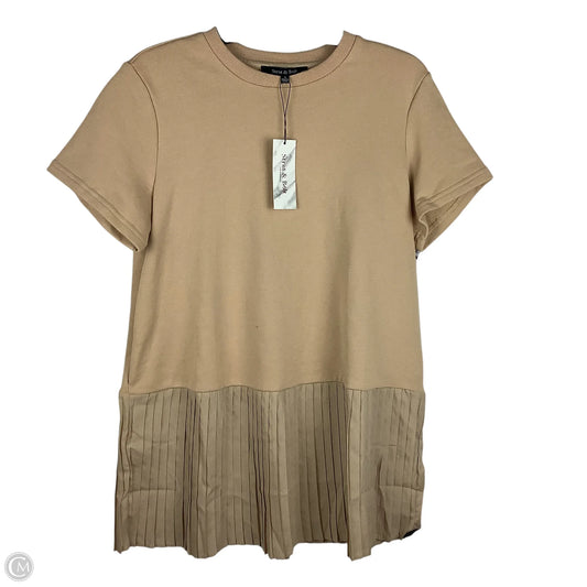 Dress Casual Midi By Clothes Mentor In Tan, Size: S