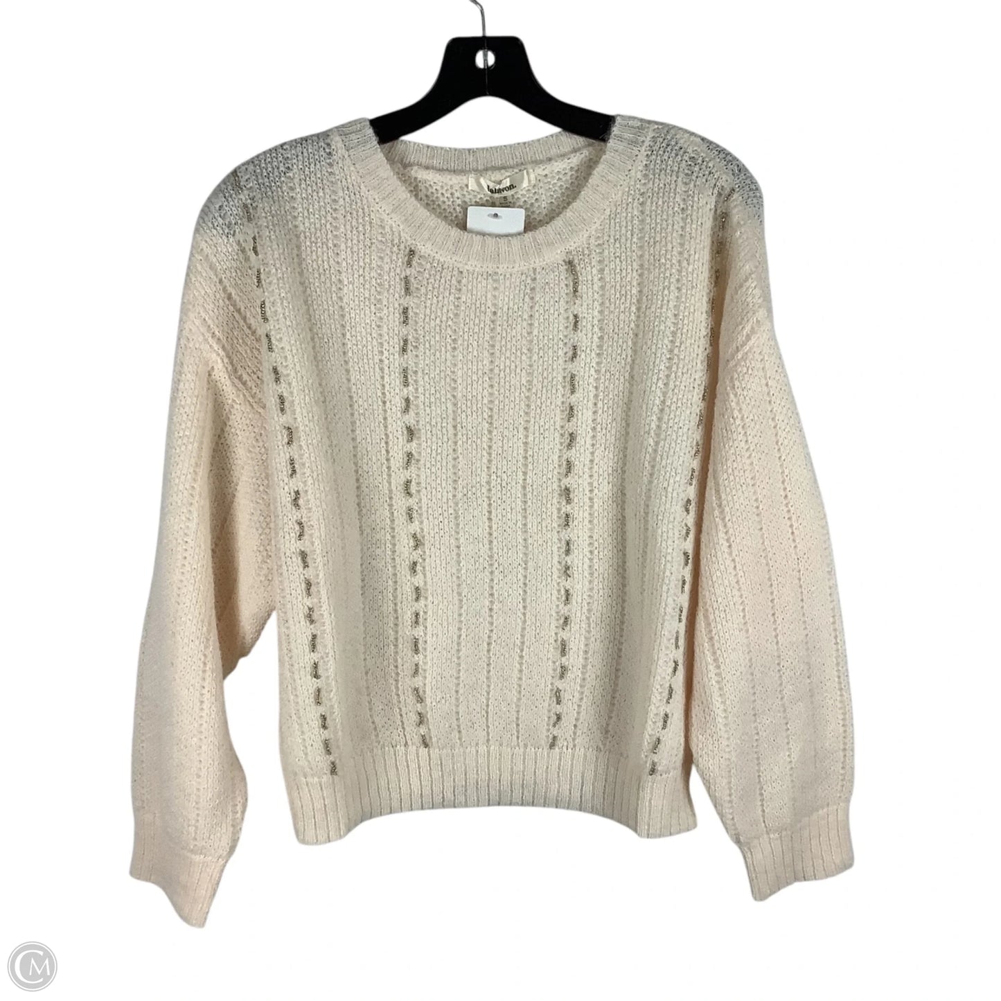 Sweater By Clothes Mentor In White, Size: S