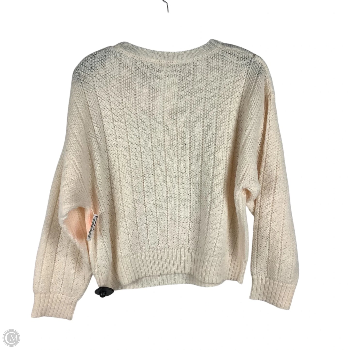 Sweater By Clothes Mentor In White, Size: S