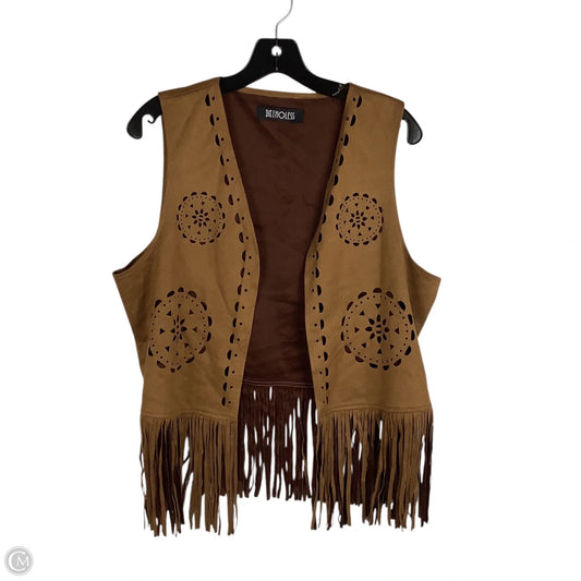 Vest Other By Clothes Mentor In Brown, Size: Est. M