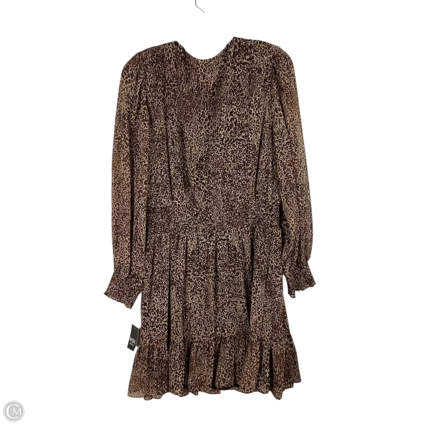Dress Casual Midi By Msk In Animal Print, Size: Xlp