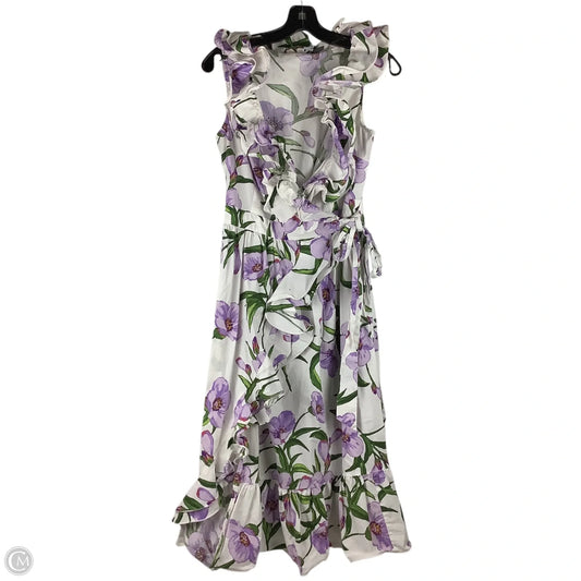Dress Casual Maxi By Gabrielle In Purple & White, Size: S