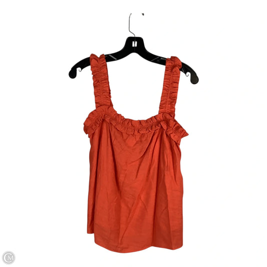 Top Sleeveless By Clothes Mentor In Orange, Size: M