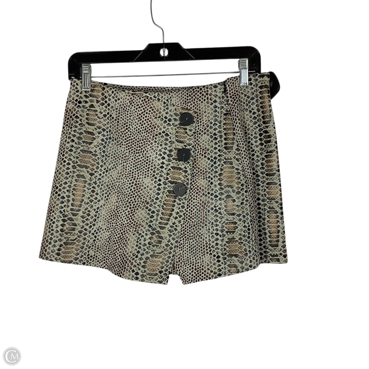 Skirt Mini & Short By Clothes Mentor In Snakeskin Print, Size: M