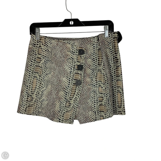 Skirt Mini & Short By Clothes Mentor In Snakeskin Print, Size: M