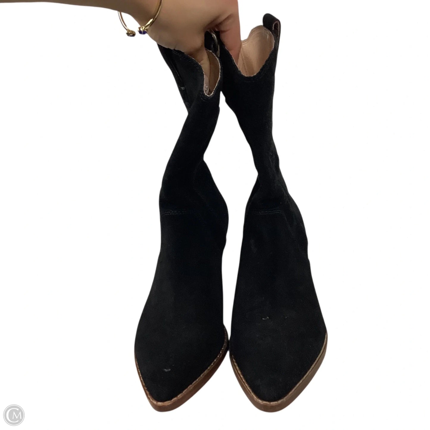 Boots Ankle Heels By Madewell In Black, Size: 5.5