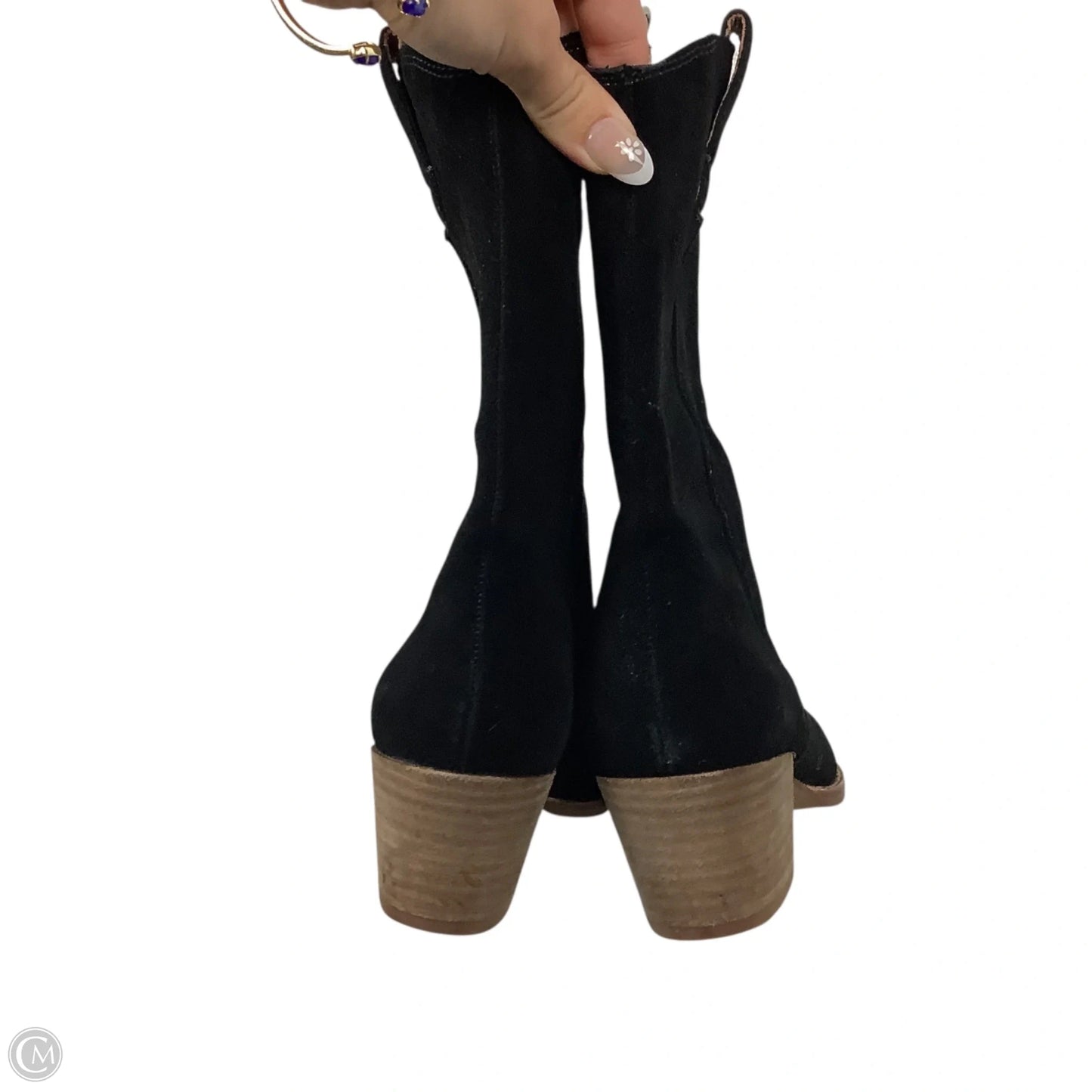 Boots Ankle Heels By Madewell In Black, Size: 5.5
