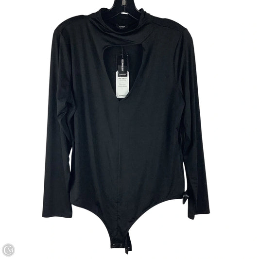 Bodysuit By Express In Black, Size: Xl