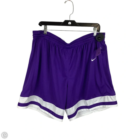 Athletic Shorts By Nike Apparel In Purple, Size: 3x