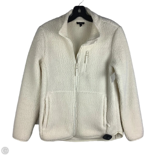 Jacket Faux Fur & Sherpa By Talbots In Cream, Size: Xs