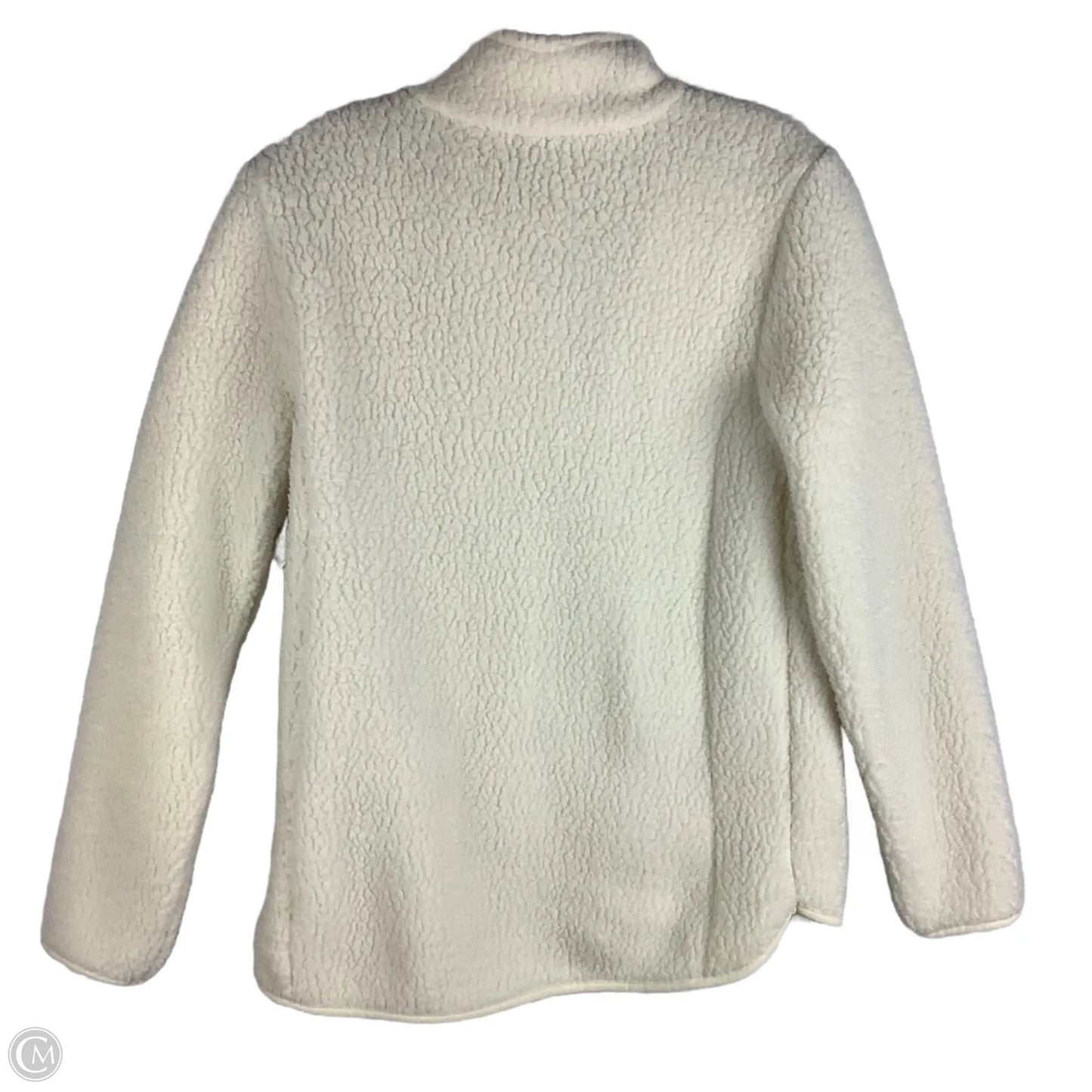 Jacket Faux Fur & Sherpa By Talbots In Cream, Size: Xs