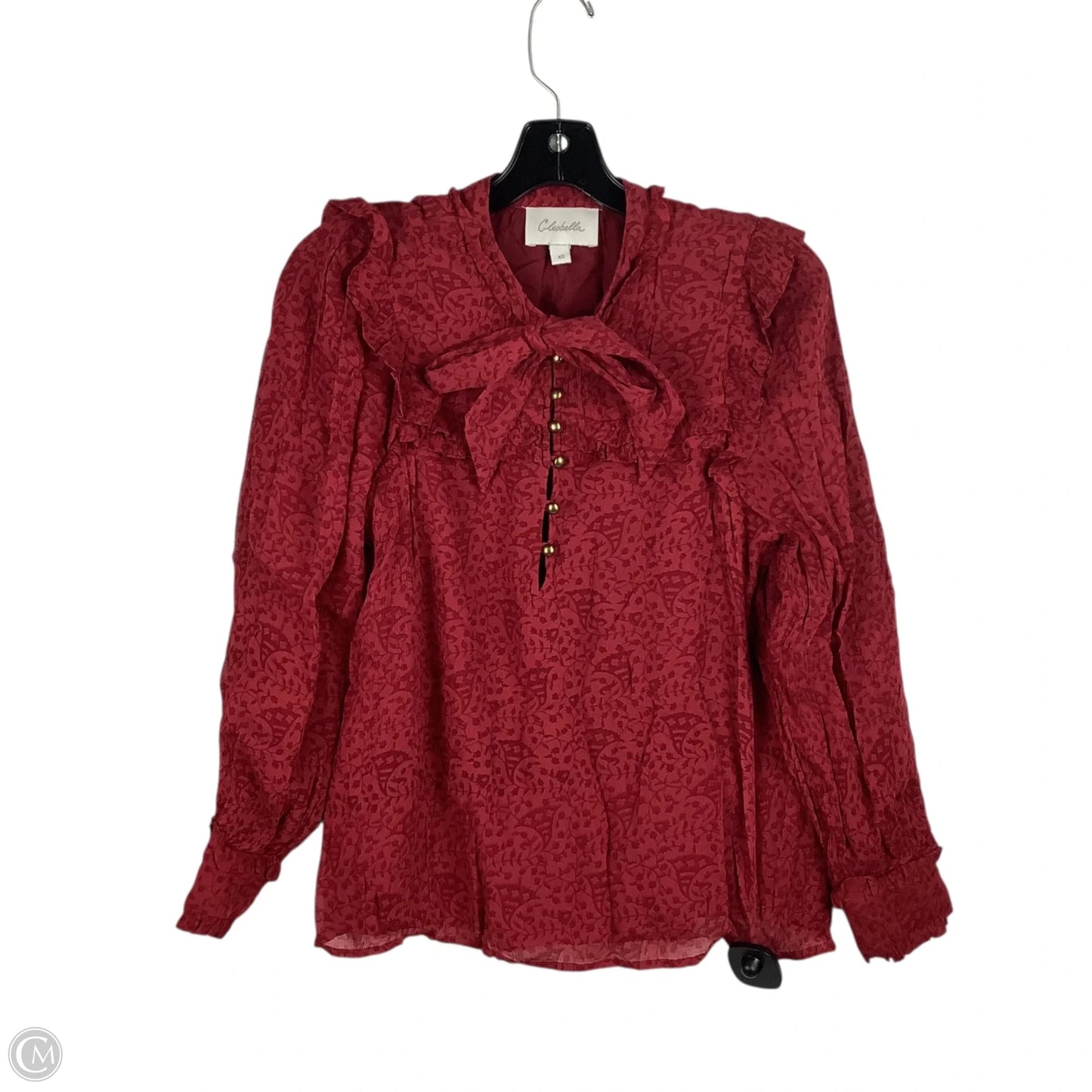 Top Long Sleeve By Clothes Mentor In Red, Size: Xs