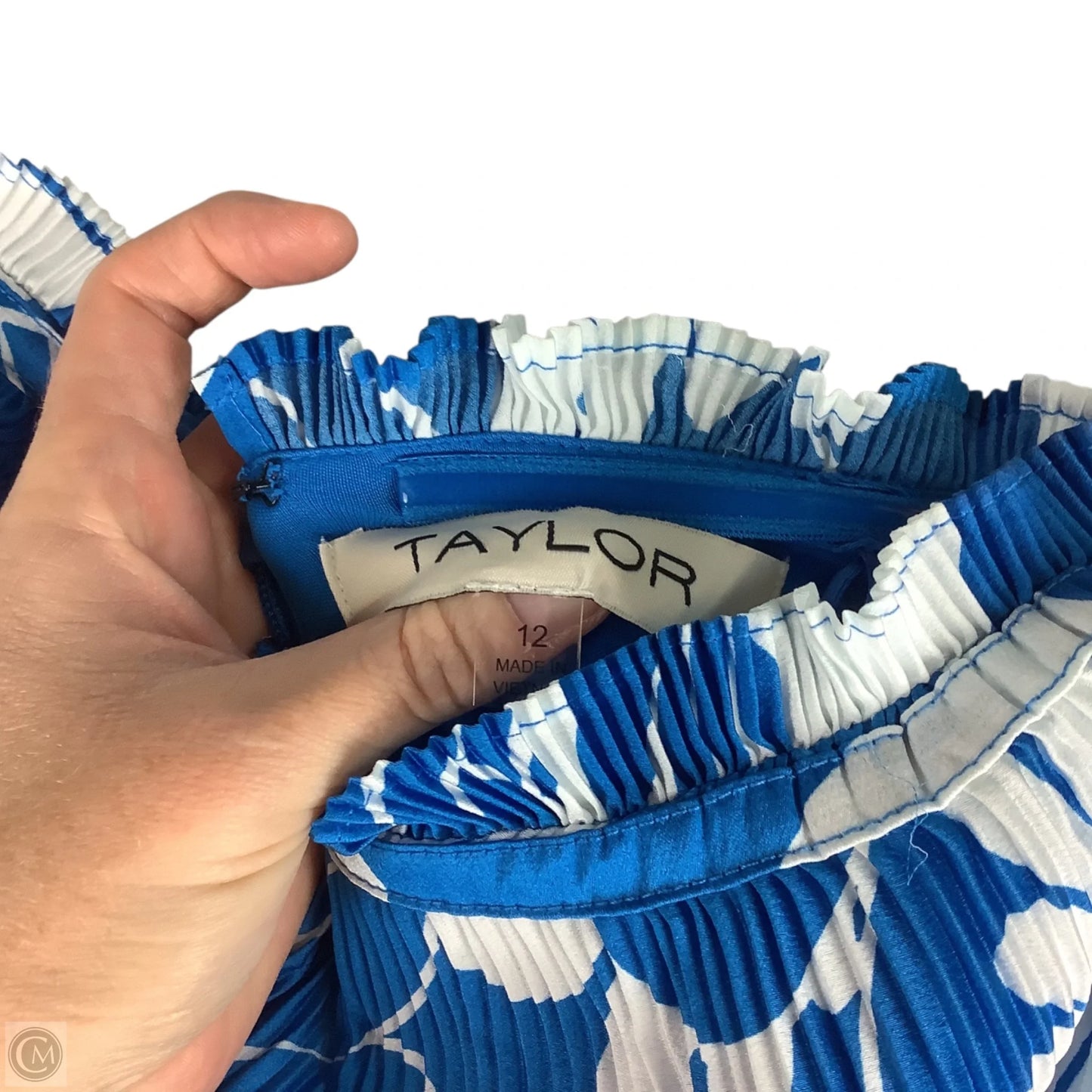 Dress Party Long By Taylor In Blue, Size: 12