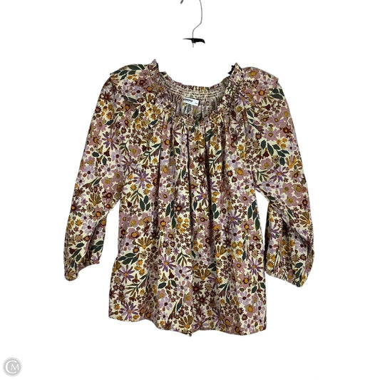 Top Long Sleeve By Sonoma In Floral Print, Size: M