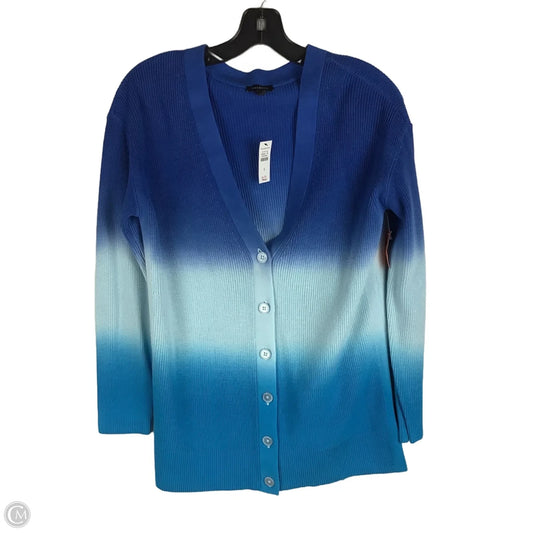 Sweater Cardigan By Talbots In Blue, Size: S