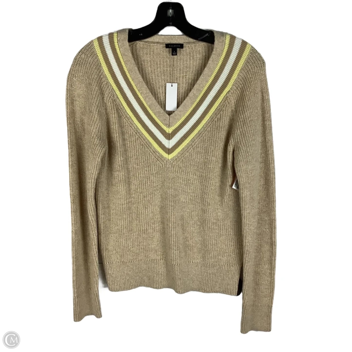 Sweater By Talbots In Tan, Size: S