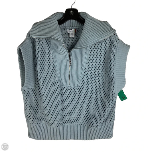 Sweater Short Sleeve By C And C In Blue, Size: Xl
