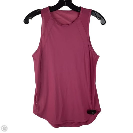 Athletic Tank Top By Lululemon In Pink, Size: EST. S