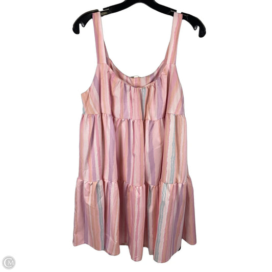 Dress Party Short By Clothes Mentor In Striped Pattern, Size: M