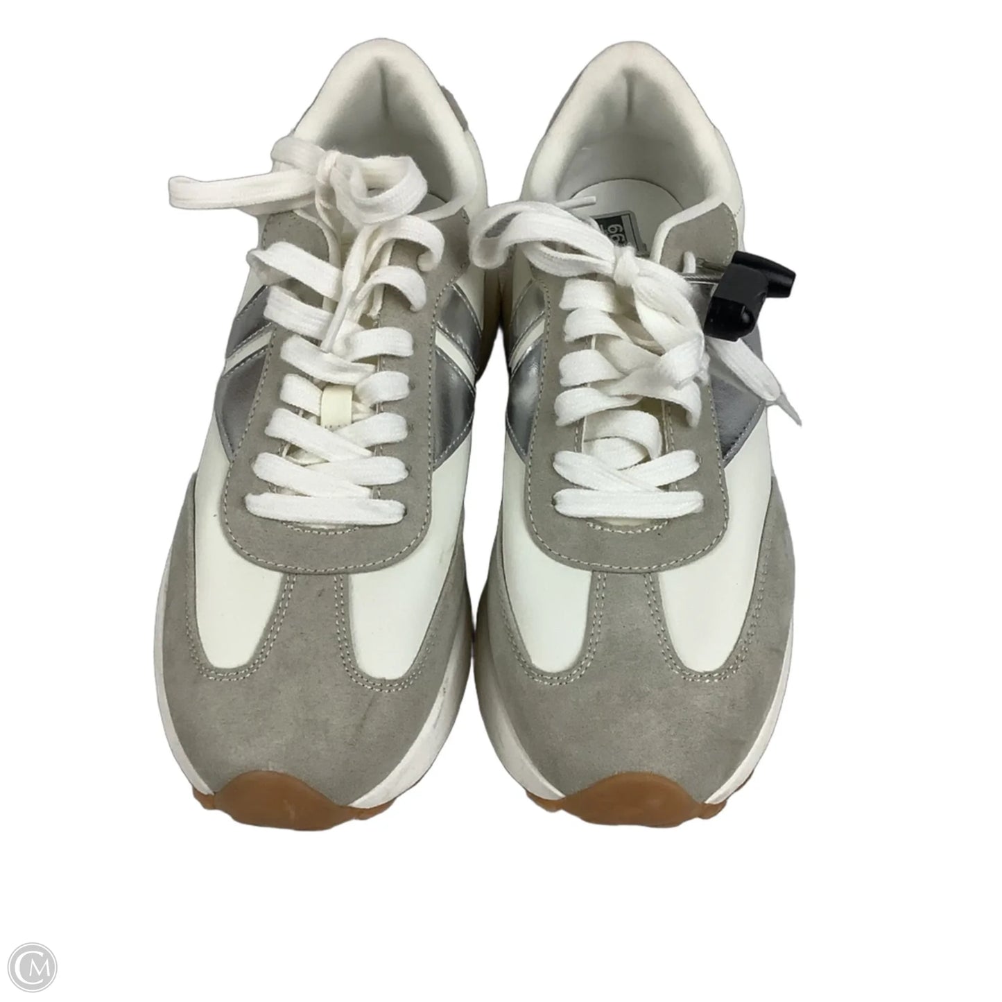 Shoes Sneakers By Steve Madden In Silver, Size: 10