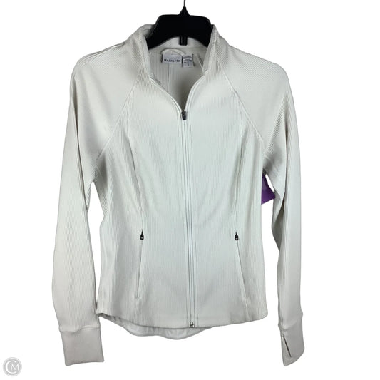 Athletic Jacket By Athleta In White, Size: S