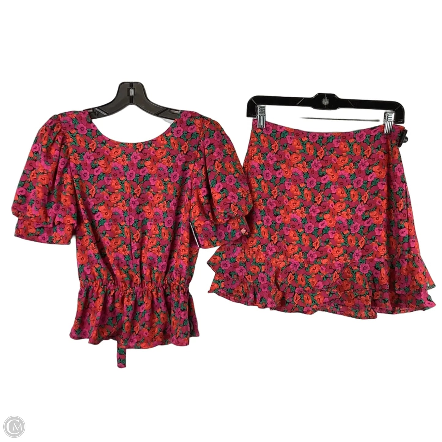 Skirt Set 2pc By Mi Ami In Floral Print, Size: S